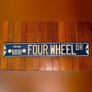 Navy and White Wall Decor Sign